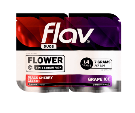 FLAV Black Cherry Gelato (H) & Grape Ice (I) - Duo Flower - 14g