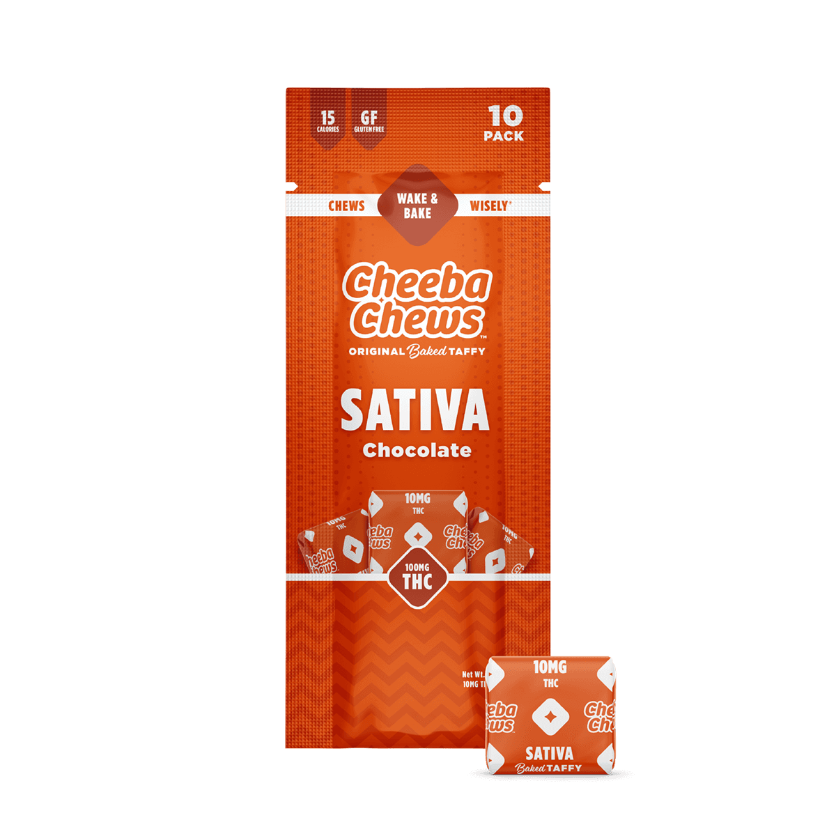 Cheeba Chews® Sativa Chocolate | Taffy | 10pk