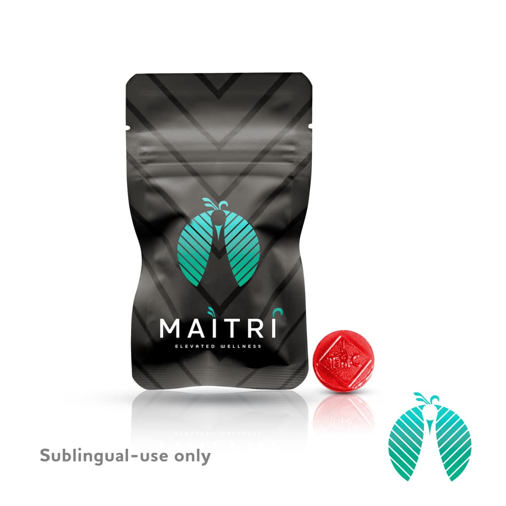 Maitri Genetics Strawberry 100mg THC Troches | 10 pack