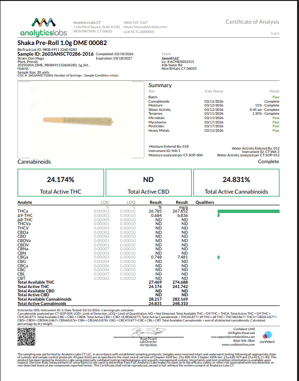Shaka Shaka Don Mega 1g Pre-roll (H) 00082