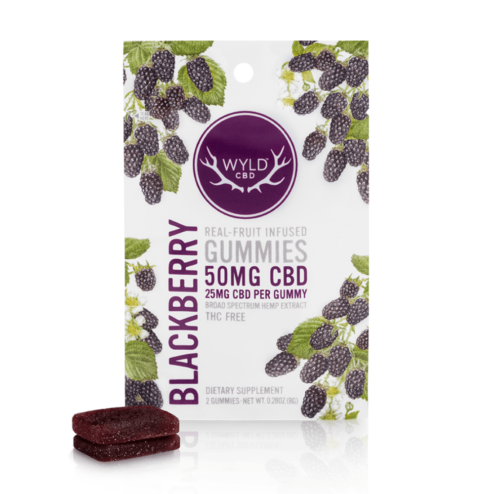 WYLD CBD 50mg Blackberry CBD Gummies (2-pack)