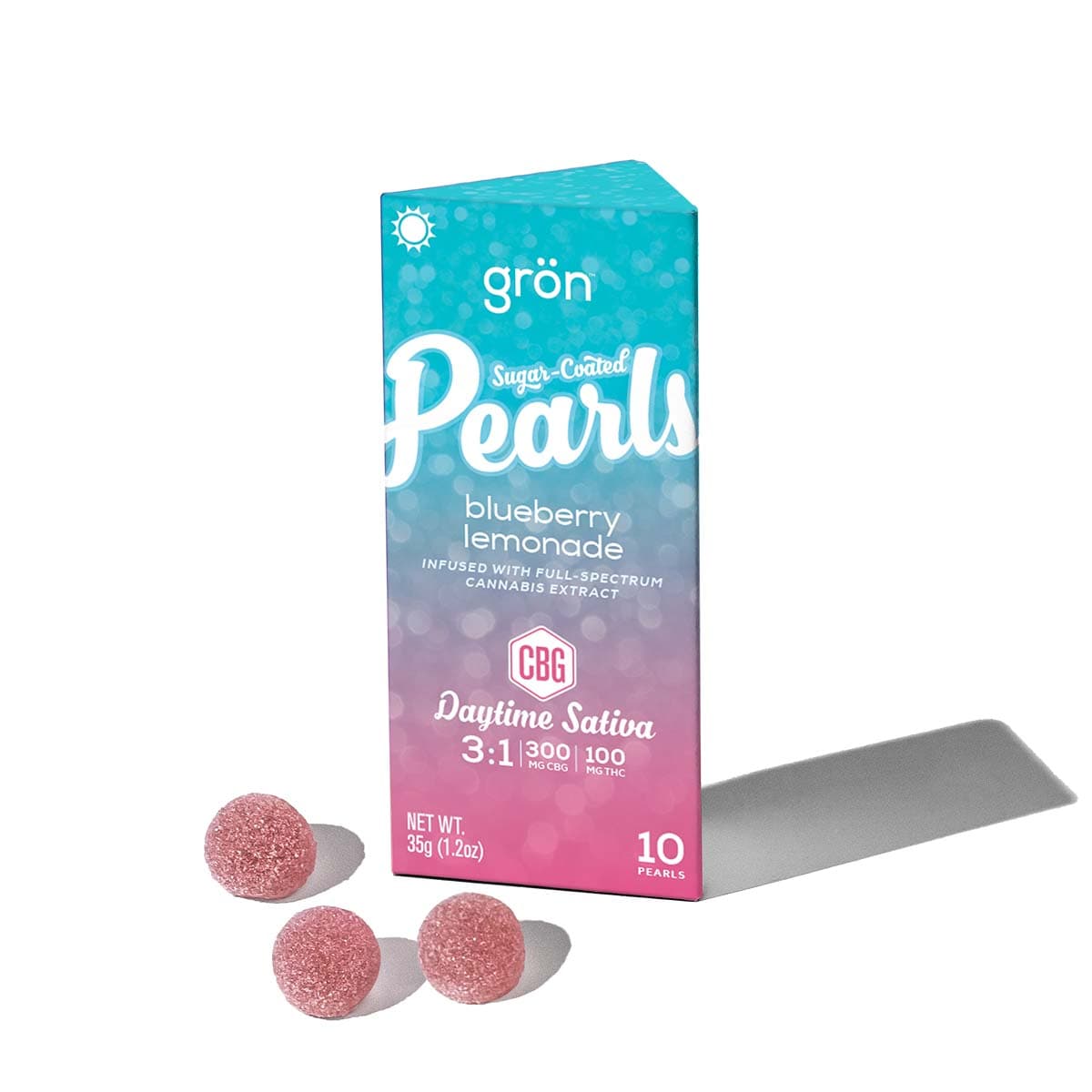 PEARLS Blueberry Lemonade 2:1 CBG:THC - 200mg Gummies