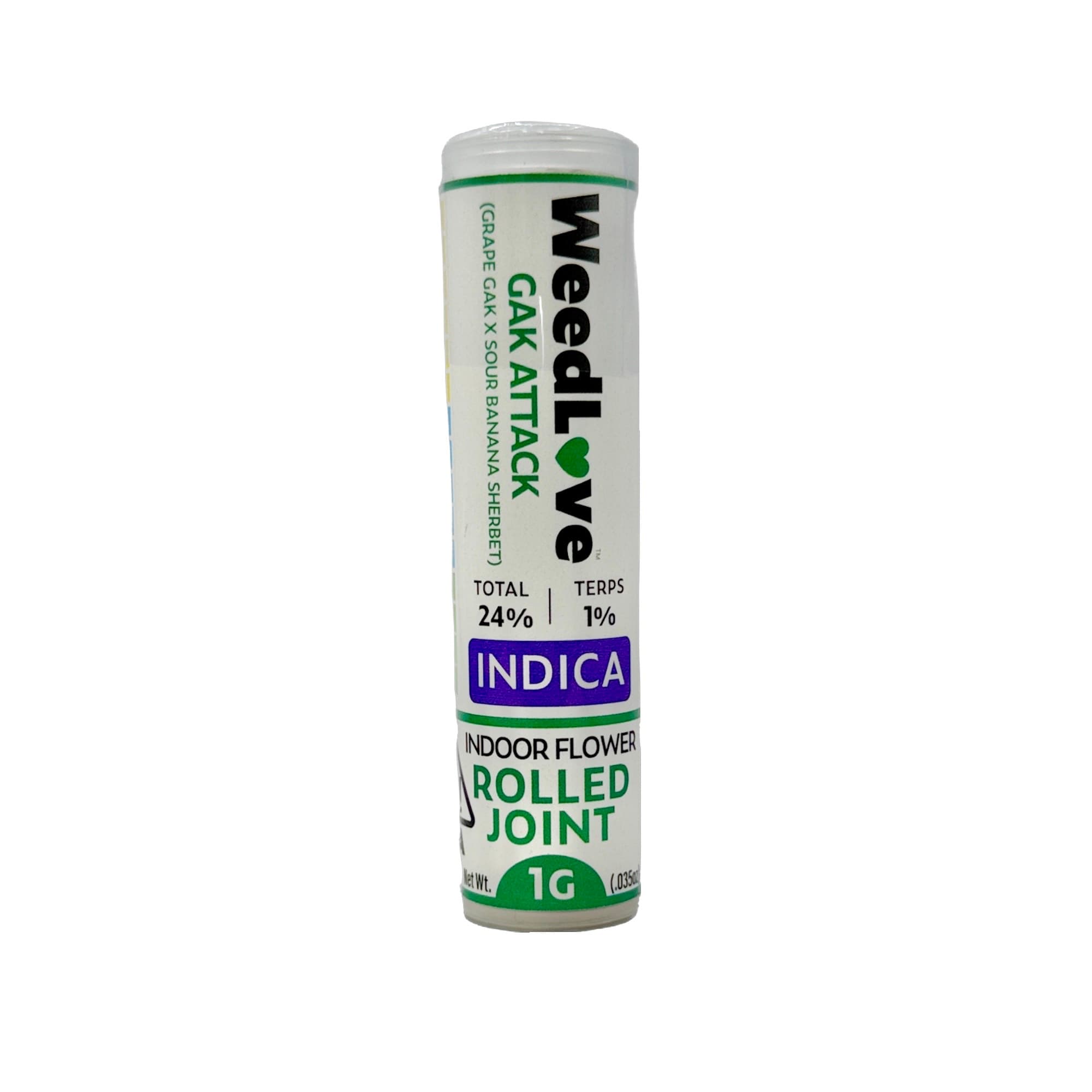 WeedLove GAK ATTACK PREROLL SINGLE 1G