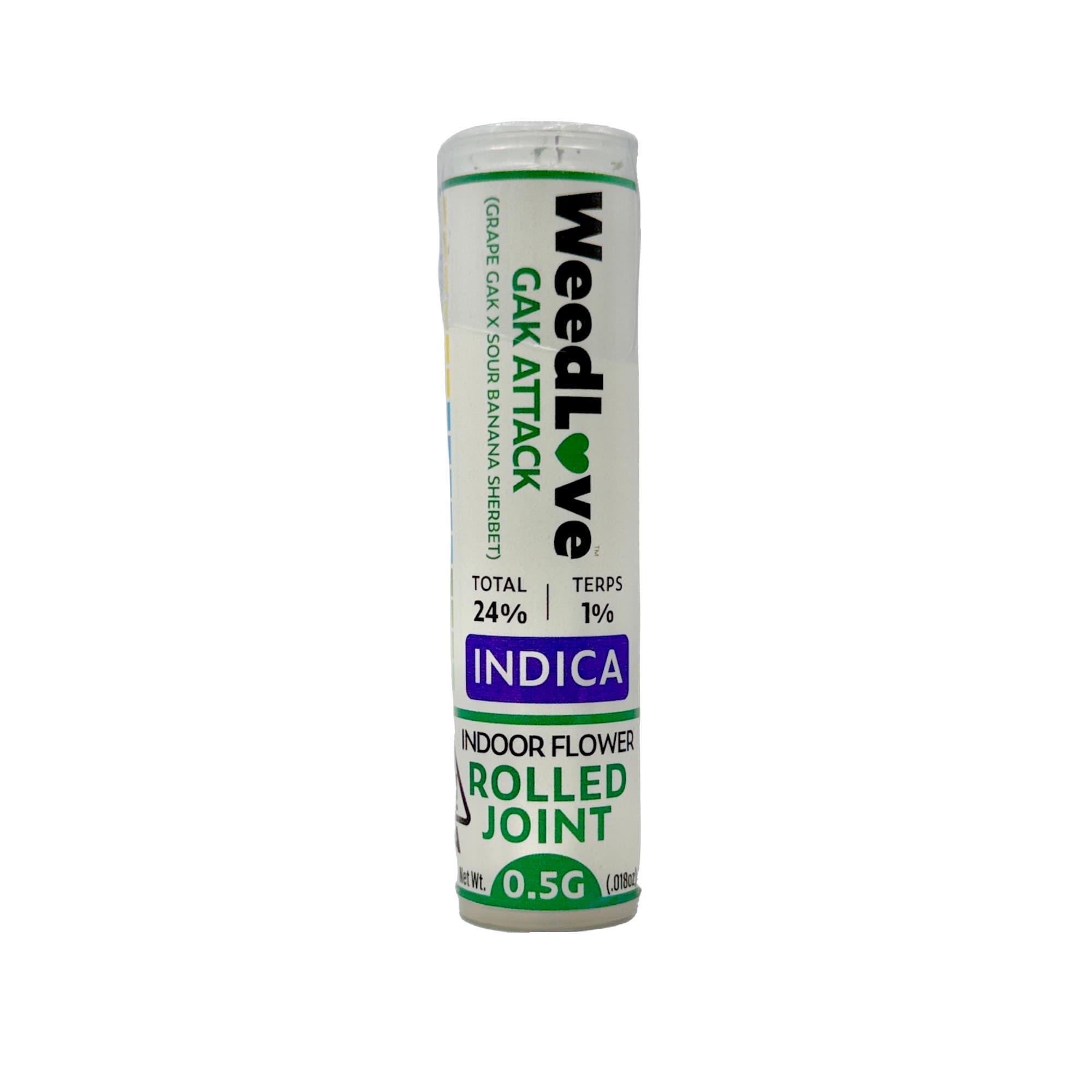 WeedLove GAK ATTACK PREROLL SINGLE .5G