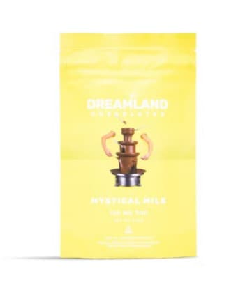 Dreamland Chocolates Mystical Milk Chocolate Bar 100mg