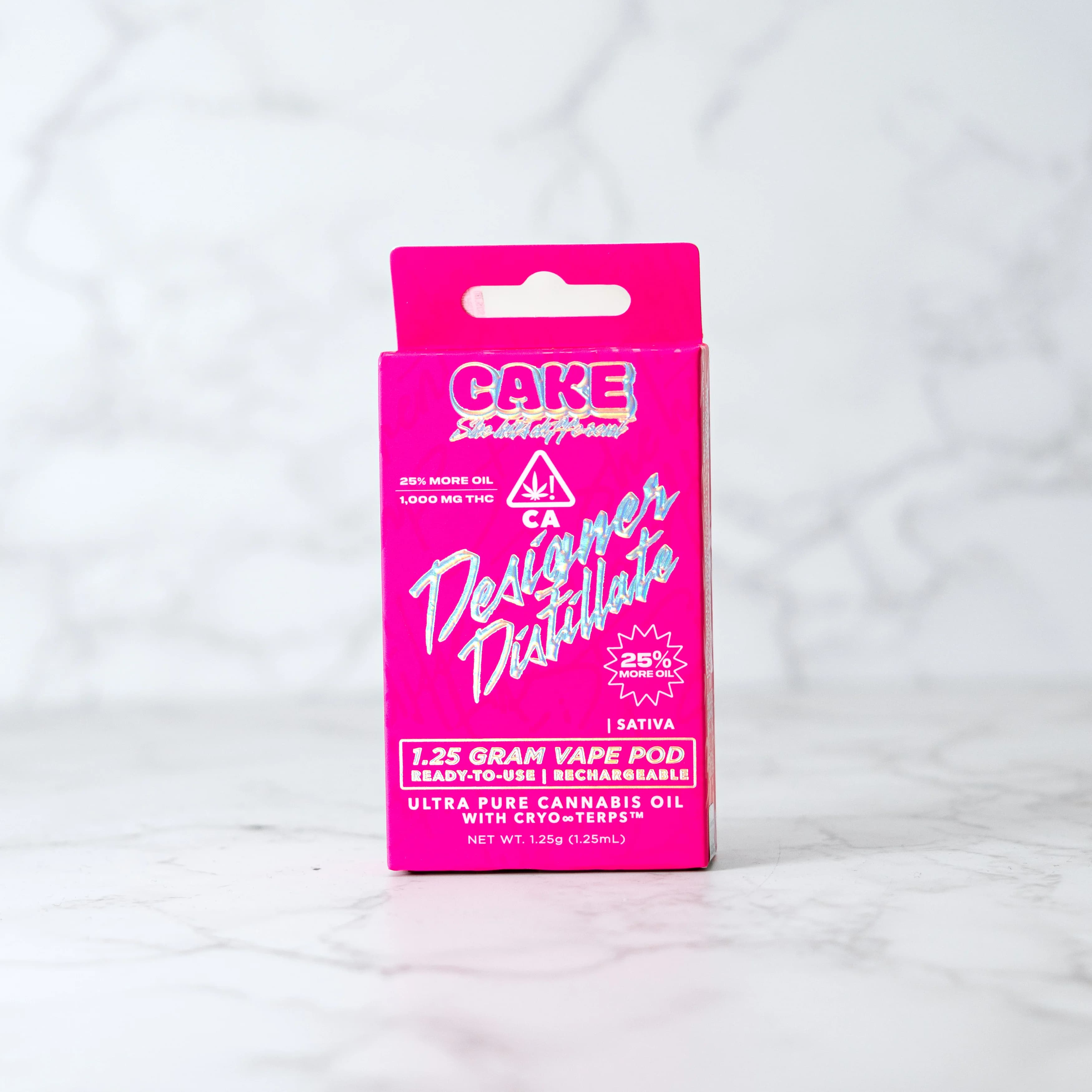 CAKE CAKE - DISPOSABLE (DISTILLATE) - - SATIVA - PINK ACAI KUSH