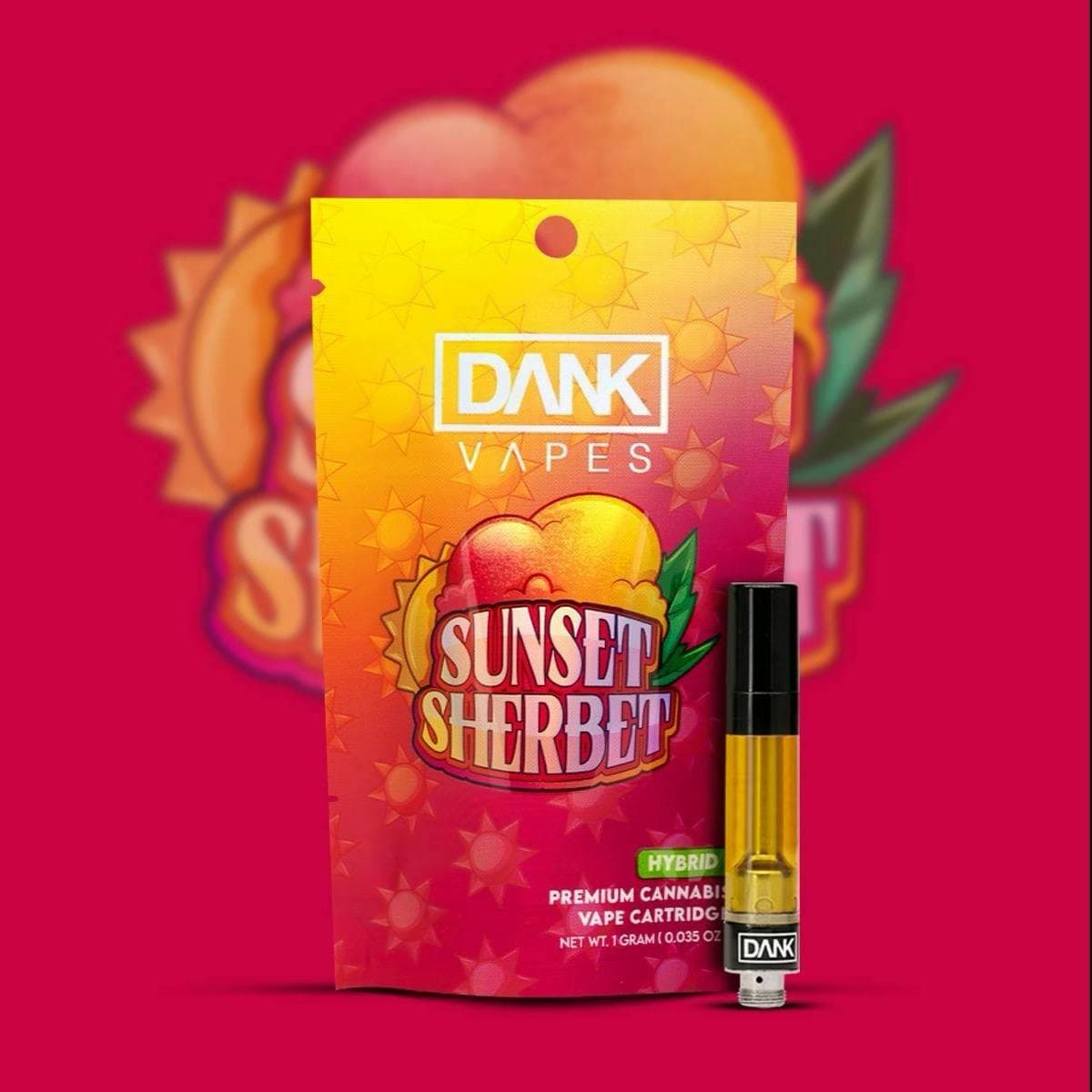DANK Sunset Sherbert | (1g) Vape Cartridge