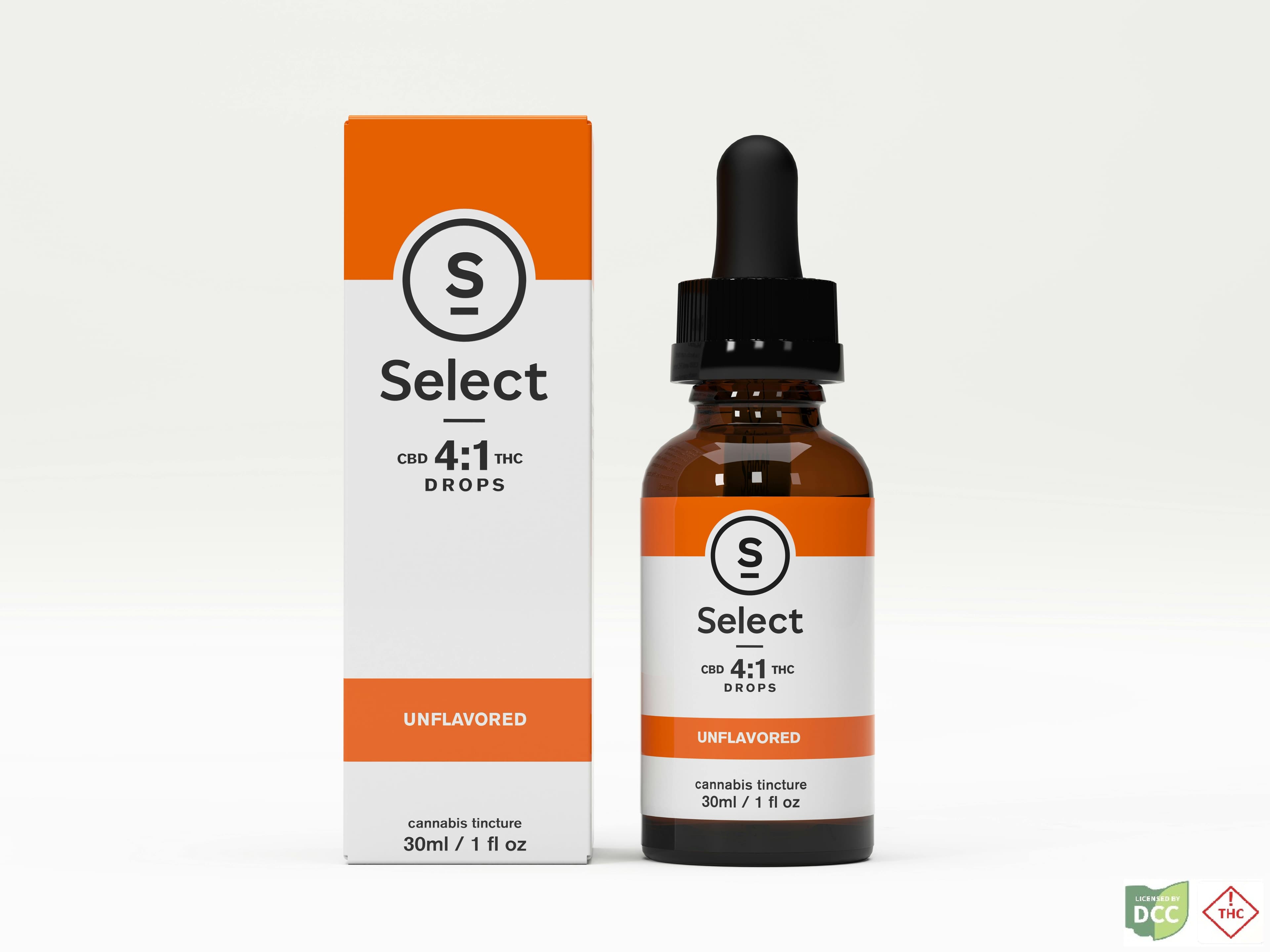 Select Select Drops 4:1 CBD:THC Tincture 1 Day 110mg