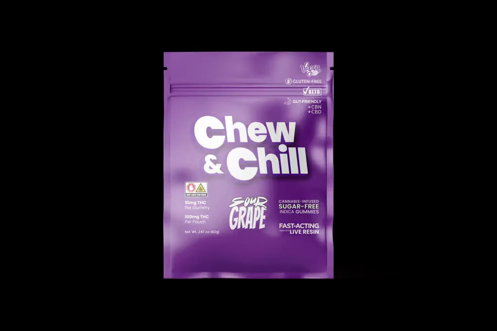 Chew & Chill Sour Grape | 100mg