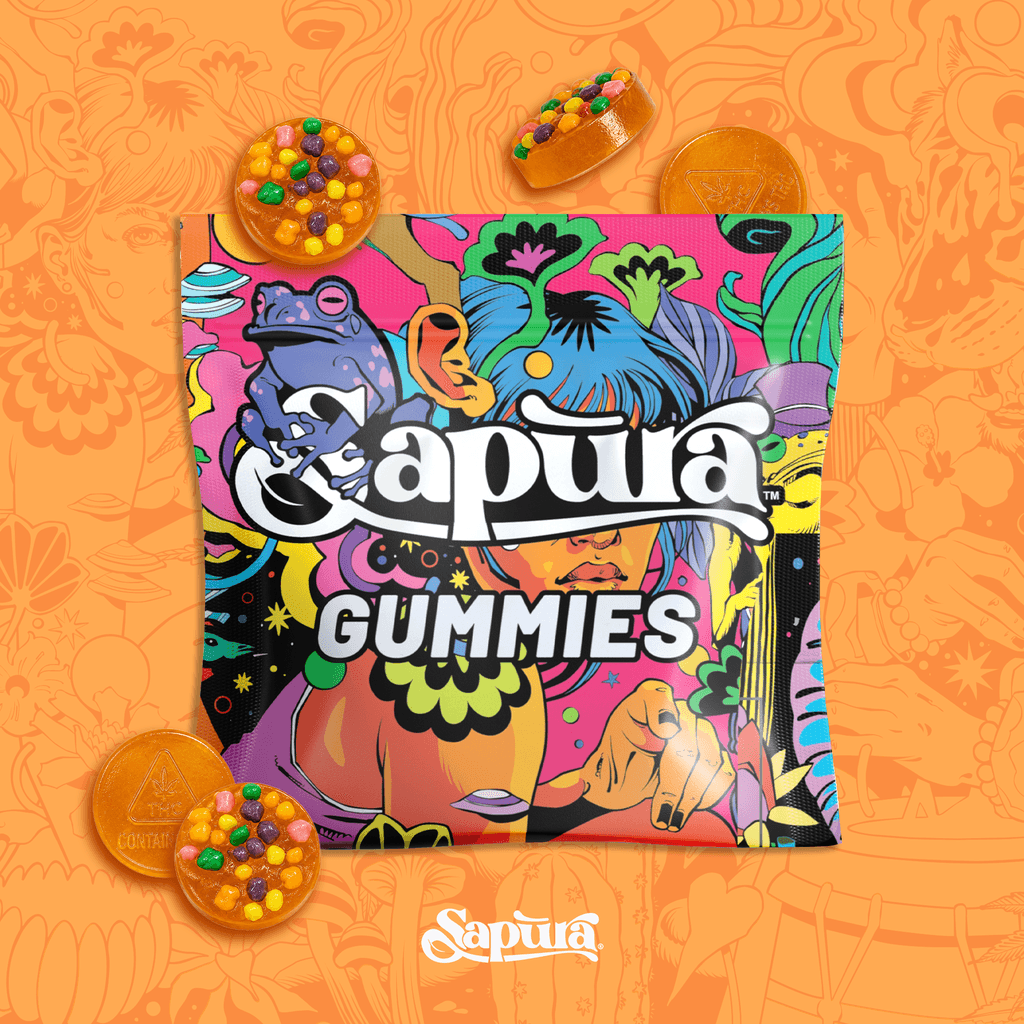 Sapūra Crunch Gummies 100mg 20 Pack - Orange