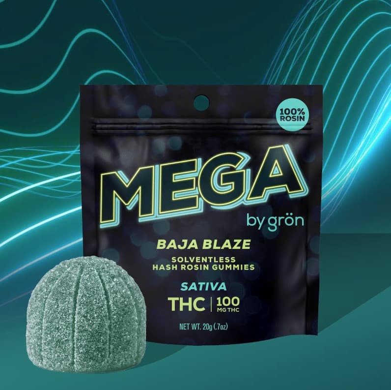 Grön Baja Blaze Rosin Mega Pearl 10pc