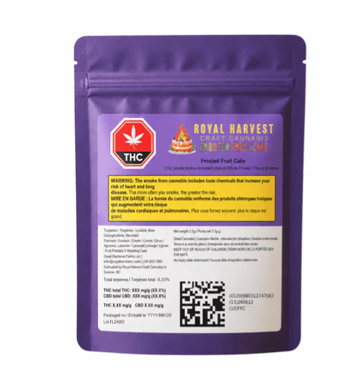 Royal Harvest Craft Cannabis Royal Harvest Craft Cannabis : Frosted Fruit Cake