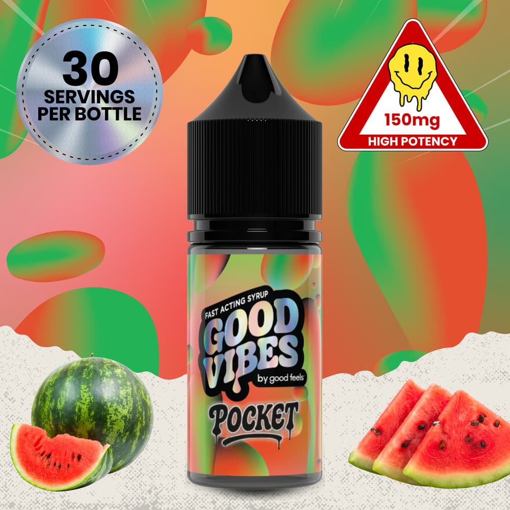 Good Feels Good Vibes - Pocket Fast-Acting Watermelon Tincture Syrup (150mg)