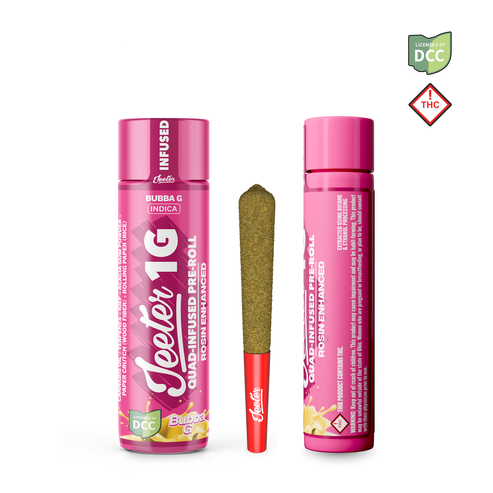 Jeeter Bubba G - Quad Infused Pre-Roll 1g
