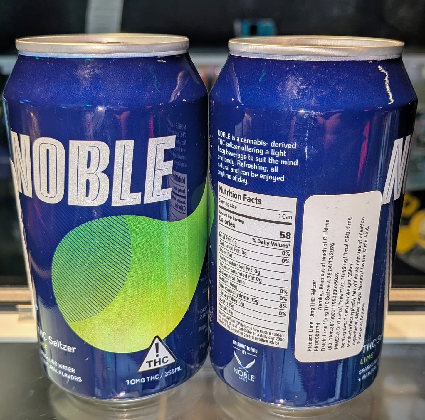 Noble Labs Lime Seltzer Edibles