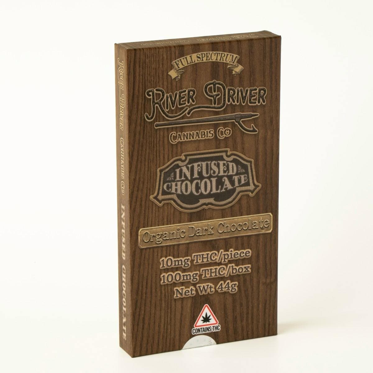River Driver Hash Rosin Organic Dark Chocolate Bar 200mg