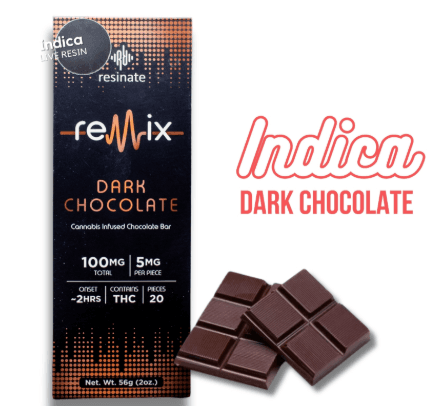 Remix Chocolate Bar | Live Resin | Dark Chocolate (I) | 5mg 20pk (100mg)
