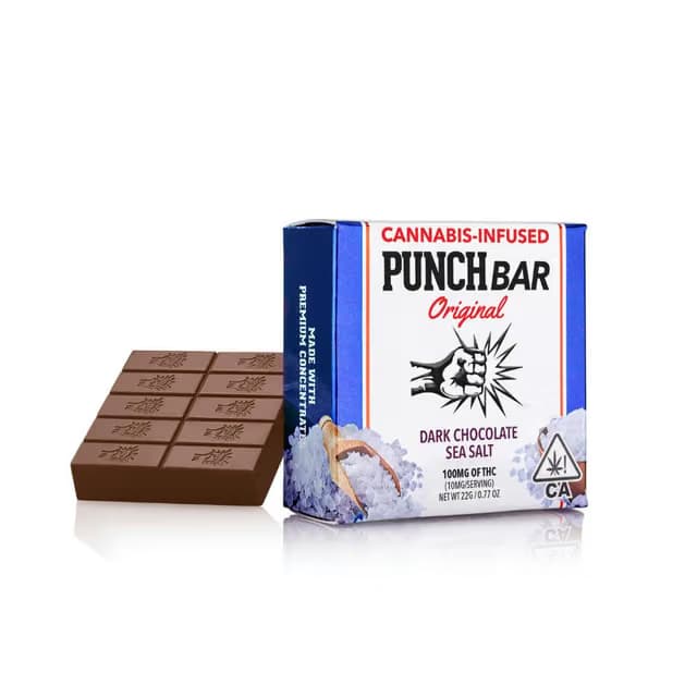 Punch Edibles & Extracts Sea Salt Dark Chocolate | 100mg PunchBar