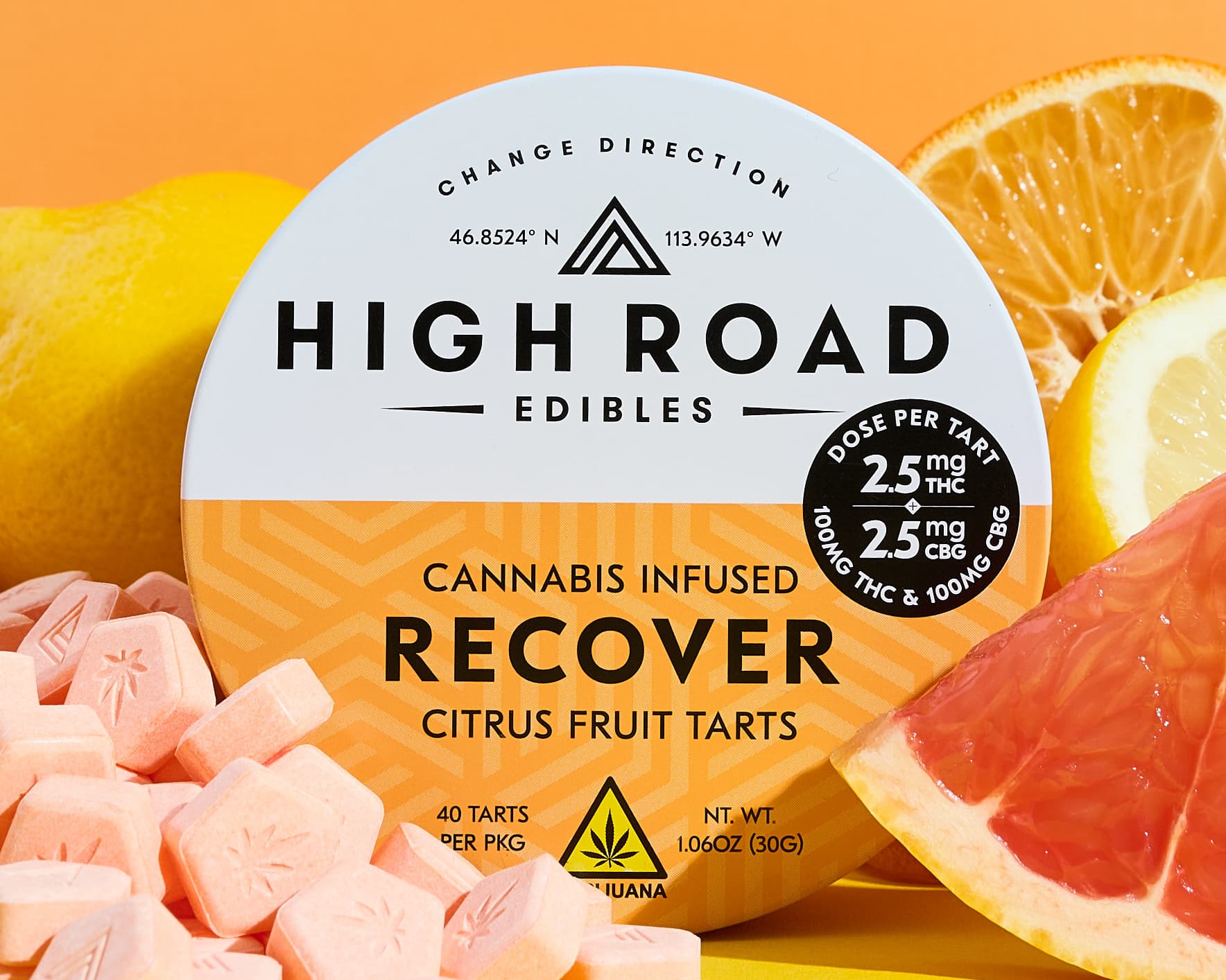 High Road Fruit Tarts | Citrus | 100mg