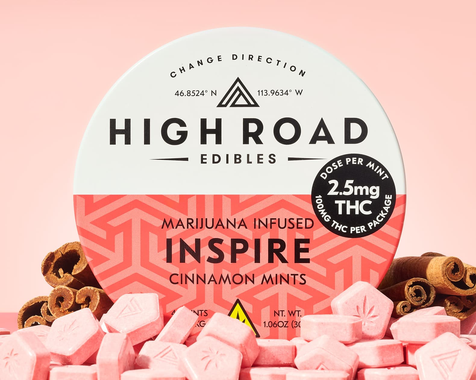 High Road Edibles Mints | Inspire Cinnamon