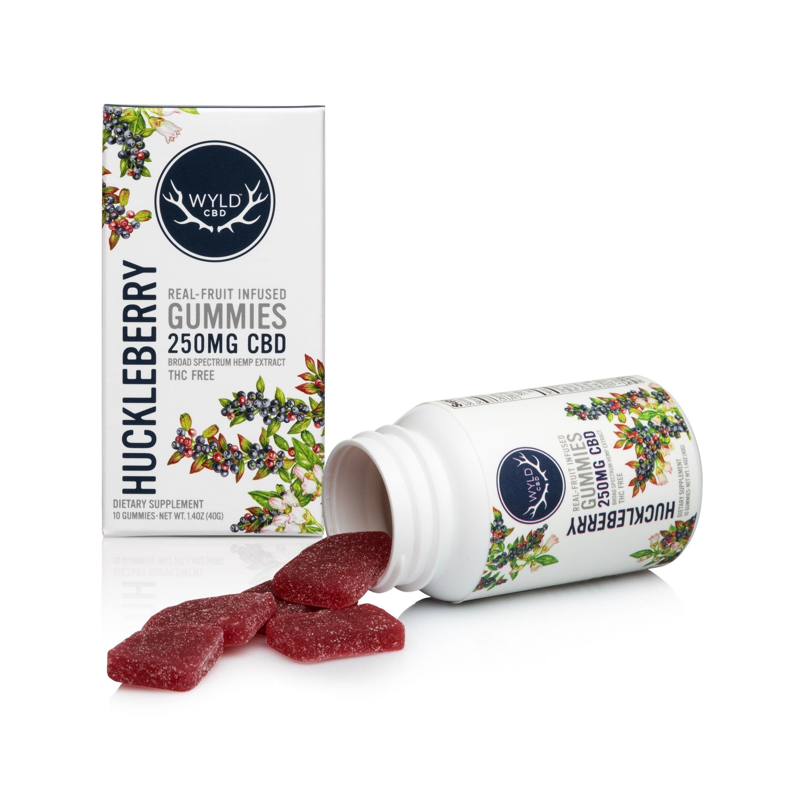 Wyld 250mg CBD Huckleberry - Hemp Gummies - Wyld