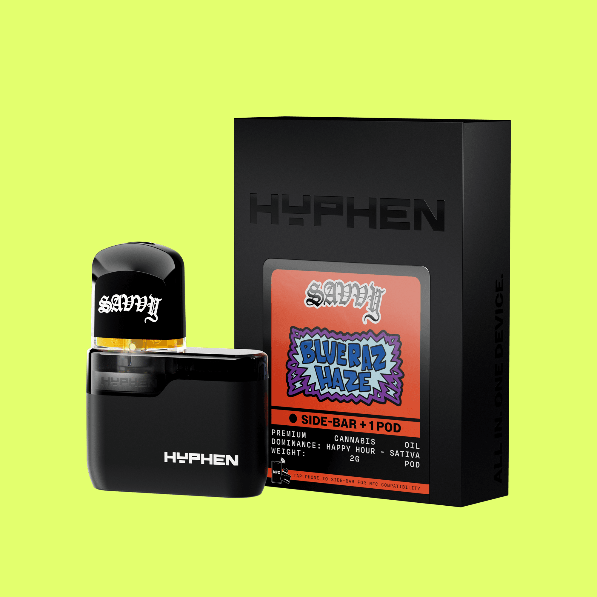 Savvy Hyphen Blue Raz Haze Pod & Battery | Kit | 2g