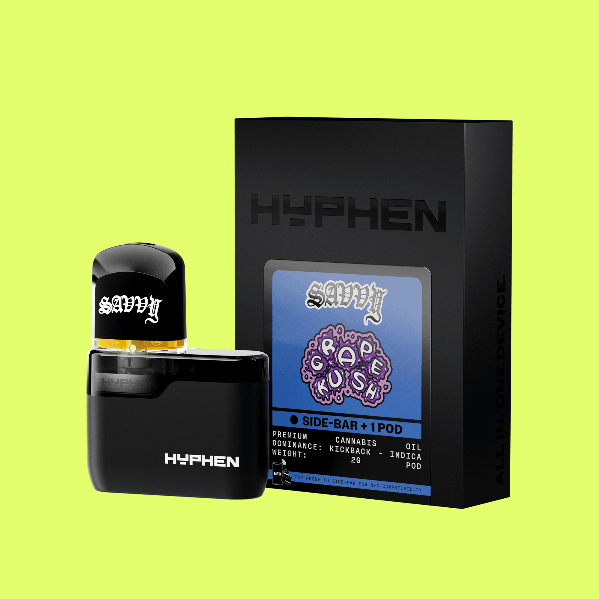 Savvy Hyphen Grape Kush Pod & Battery | Kit | 2g