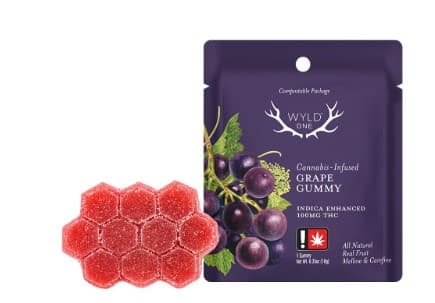 Wyld Wyld One Gummy 100 MG Grape (I)