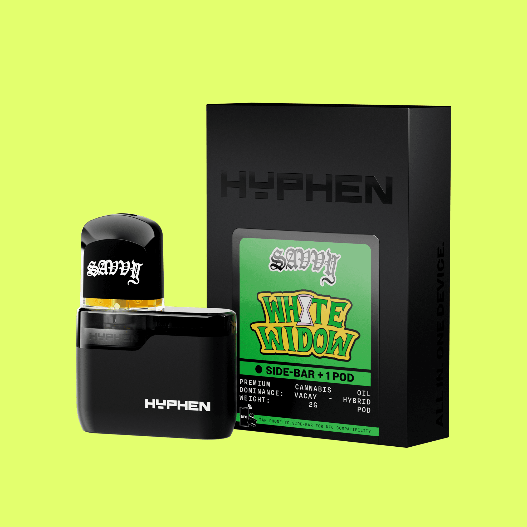 Savvy Hyphen White Widow Pod & Battery | Kit | 2g