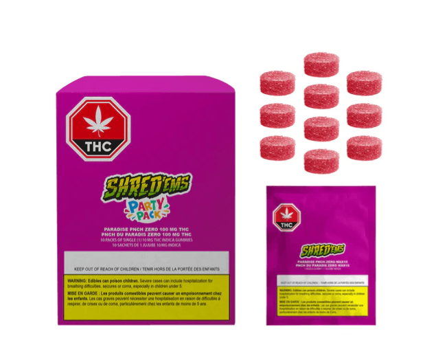 SHRED'EMS Paradise Pnch Zero Party Pack Gummies | 10-Pack