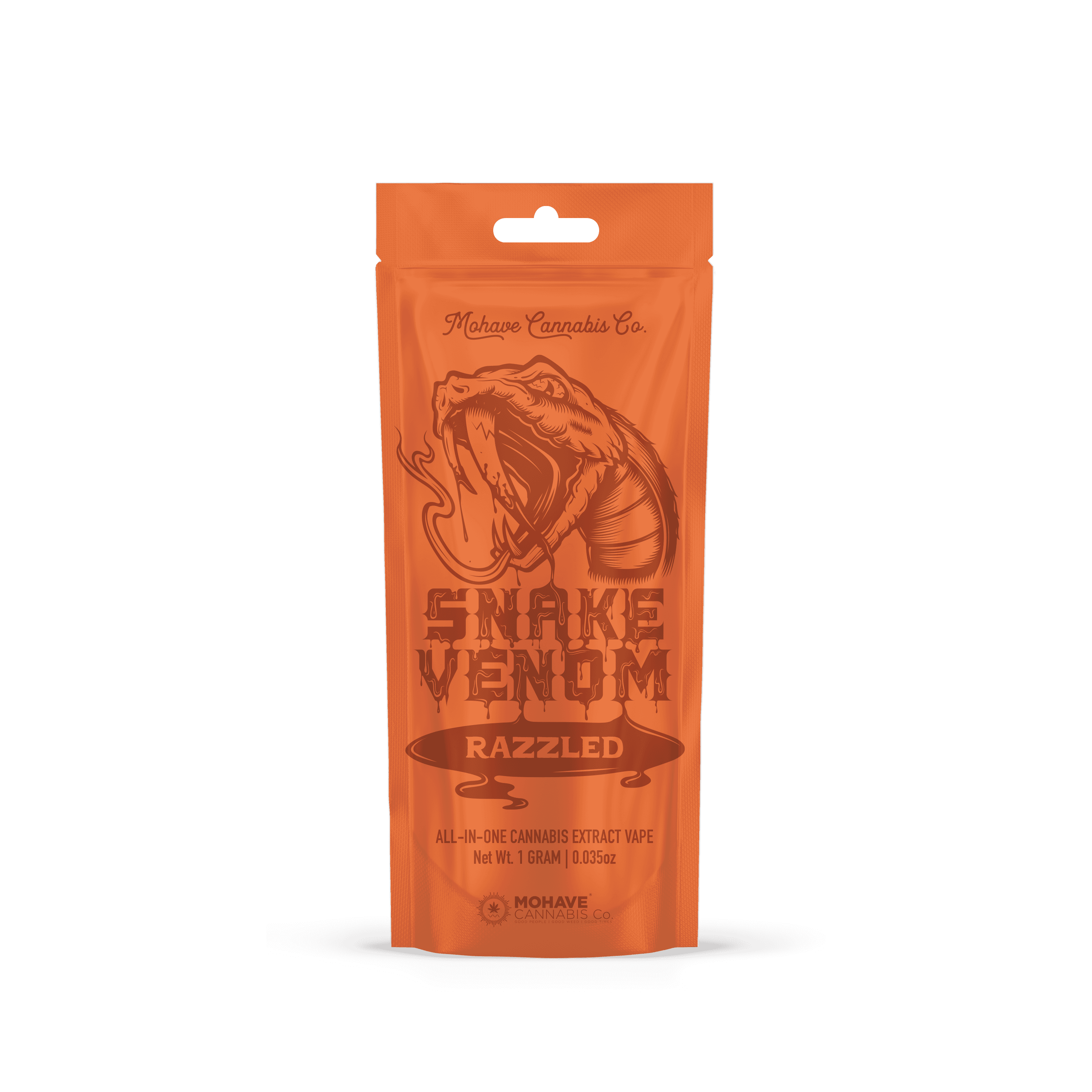 Mohave Cannabis Co. Mohave Snake Venom AIO Disposable Vape 1g Razzled