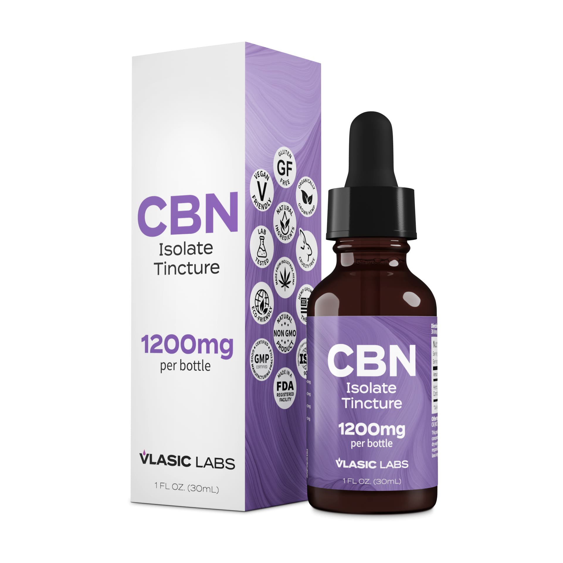 Vlasic Labs CBN Isolate Tincture 1200mg