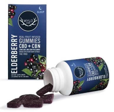 Wyld CBD HEMP Gummies | Elderberry | 5:1 CBD:CBN | 20 x 25mg