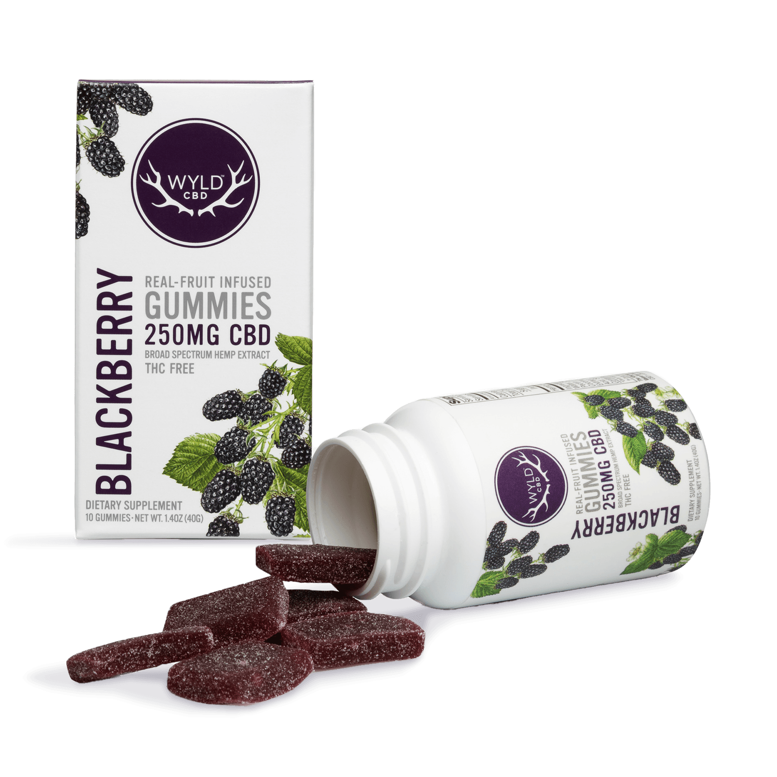 Wyld CBD Blackberry CBD Gummies | 10-pack