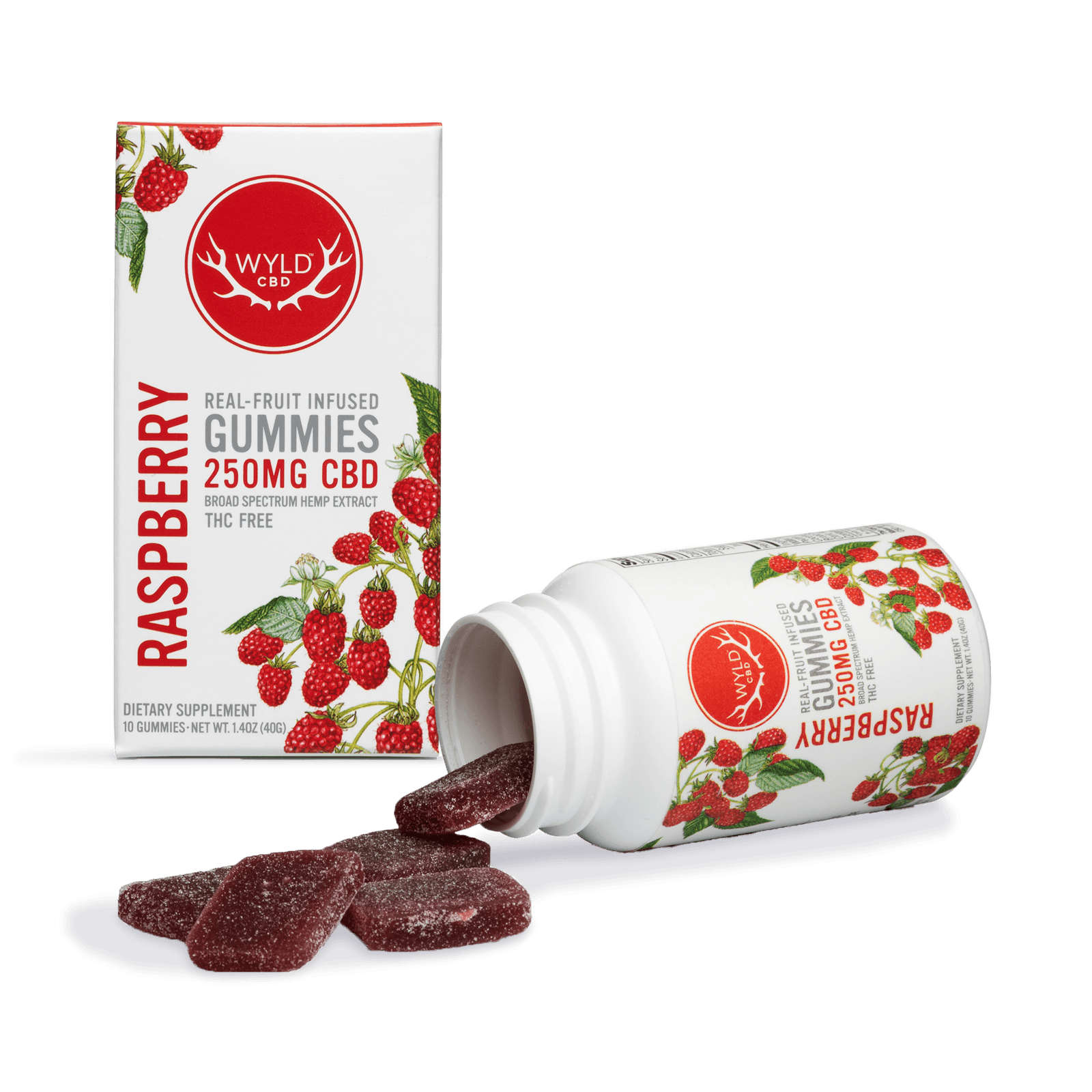 Wyld CBD Raspberry CBD Gummies | 10-pack