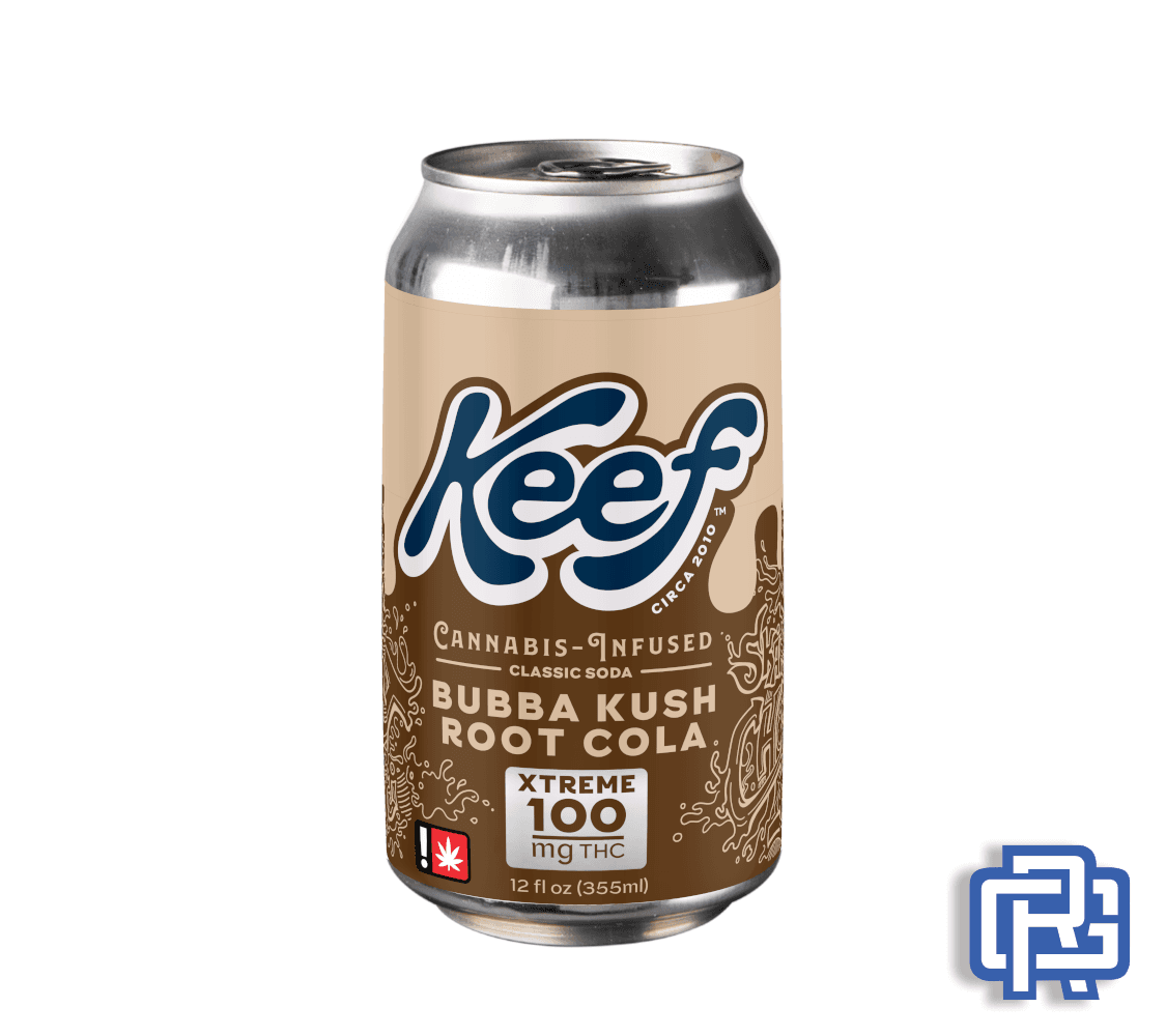 Keef Classic Sodas Bubba Kush Root Cola | 12oz 100mg (THC) | Keef