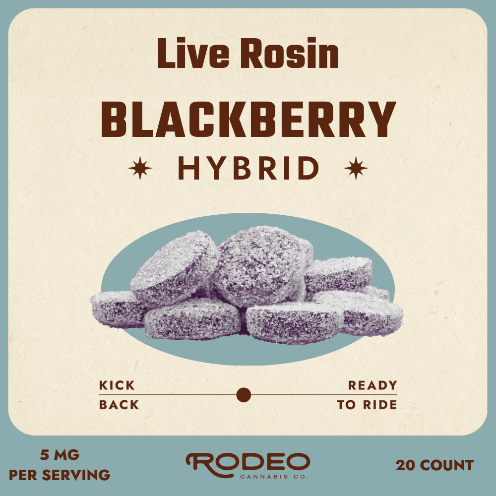 Rodeo Blackberry | Live Rosin Gummies | 100mg (20pk) | C0070000439