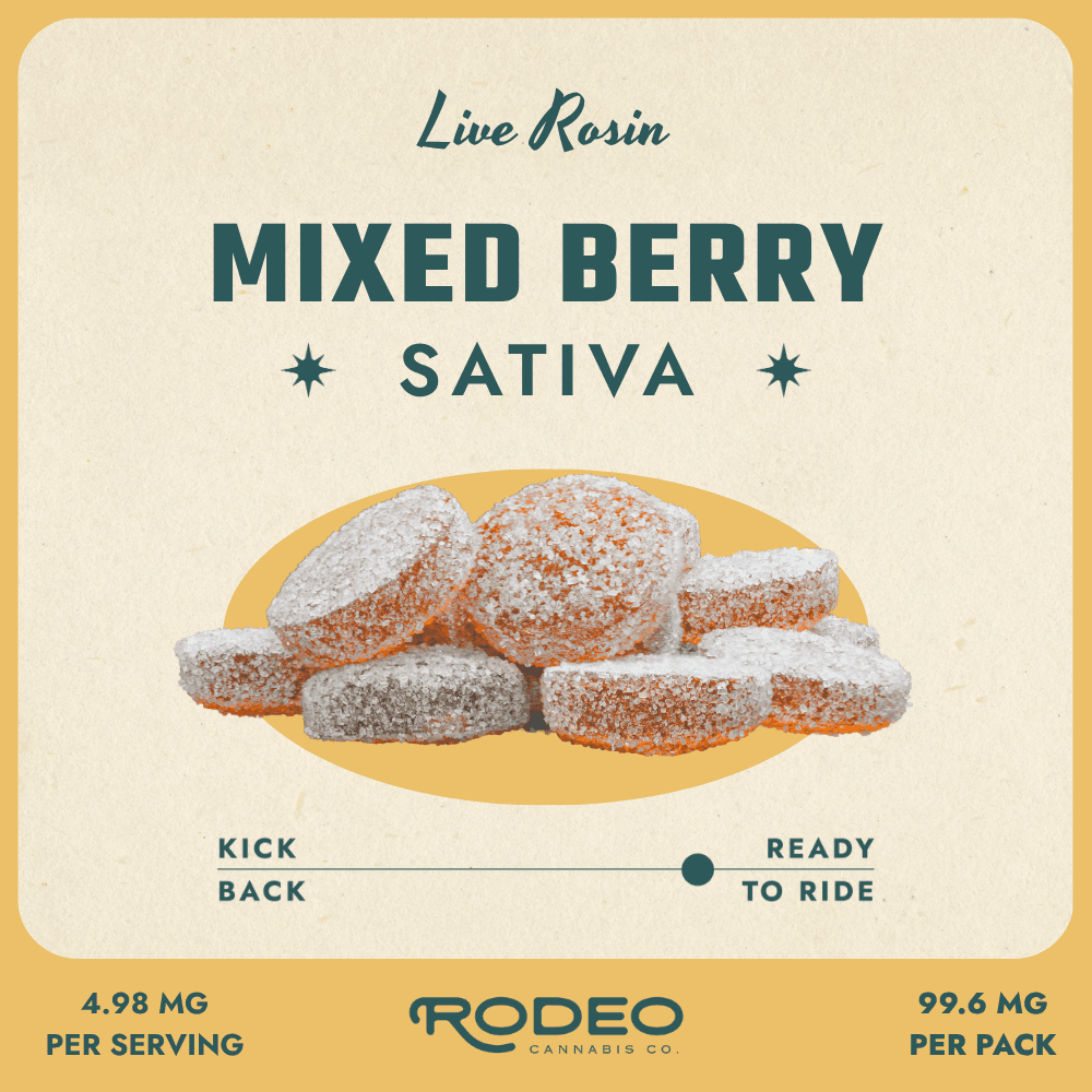 Rodeo Mixed Berry | Live Rosin Gummies | 100mg (20pk) | C0070000437