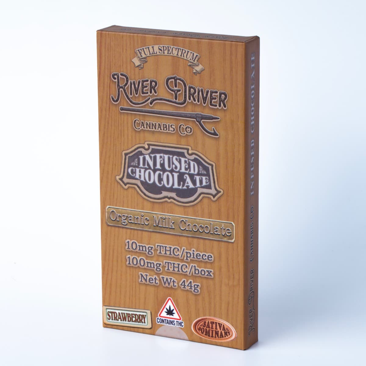 River Driver Cannabis Co RVDR - Strawberry Milk Chocolate Bar - 100mg