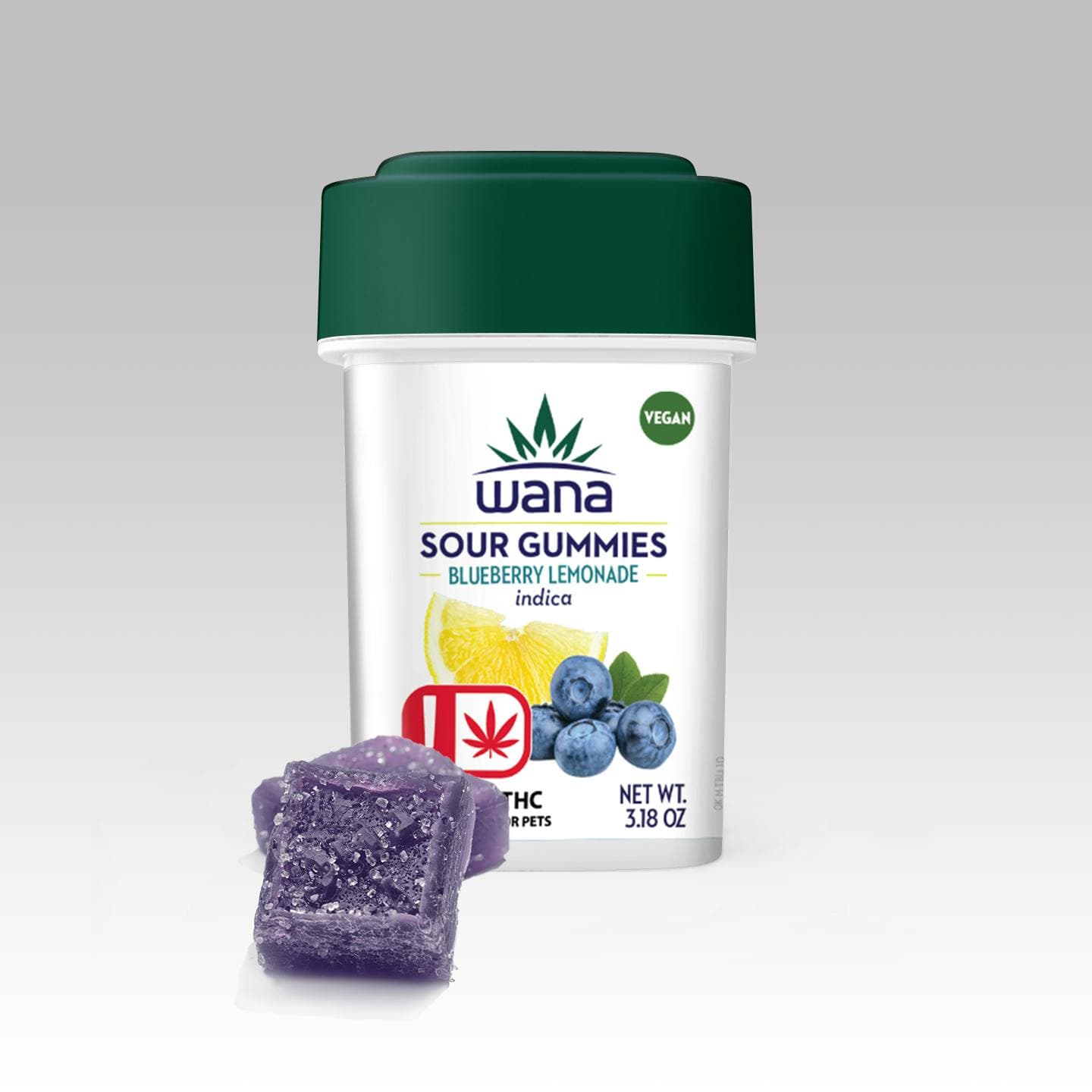 Wana Wana High Dose Blood Orange Gummies 1000mg THC 20pk