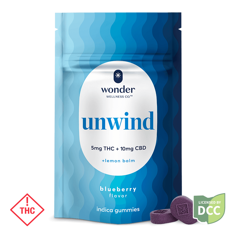* Wonder Wellness Co.™ Wonder Unwind Gummies 2:1 Blueberry 100mg (20ct)