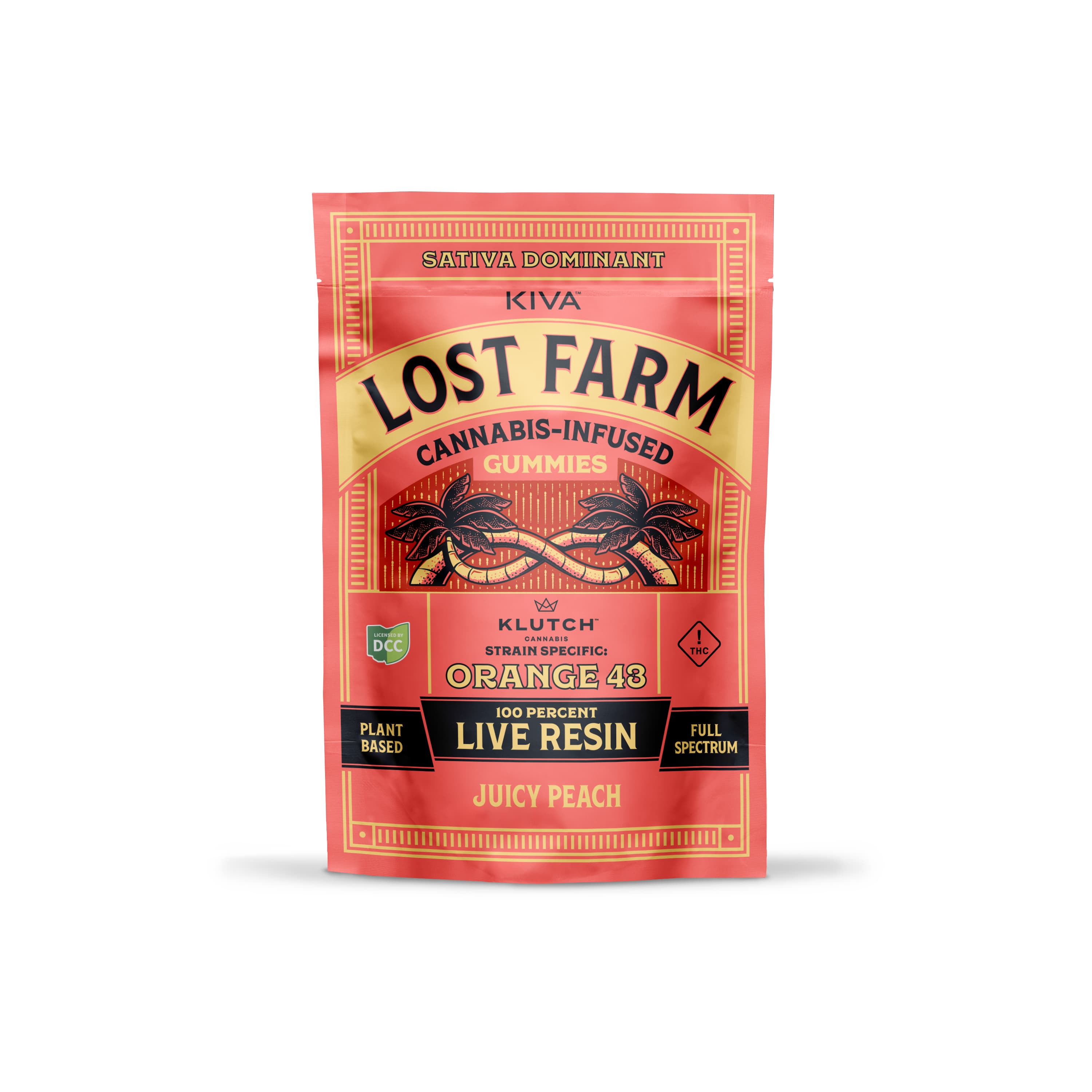 Lost Farm Orange 43 x Juicy Peach Live Resin (10pk) 100mg
