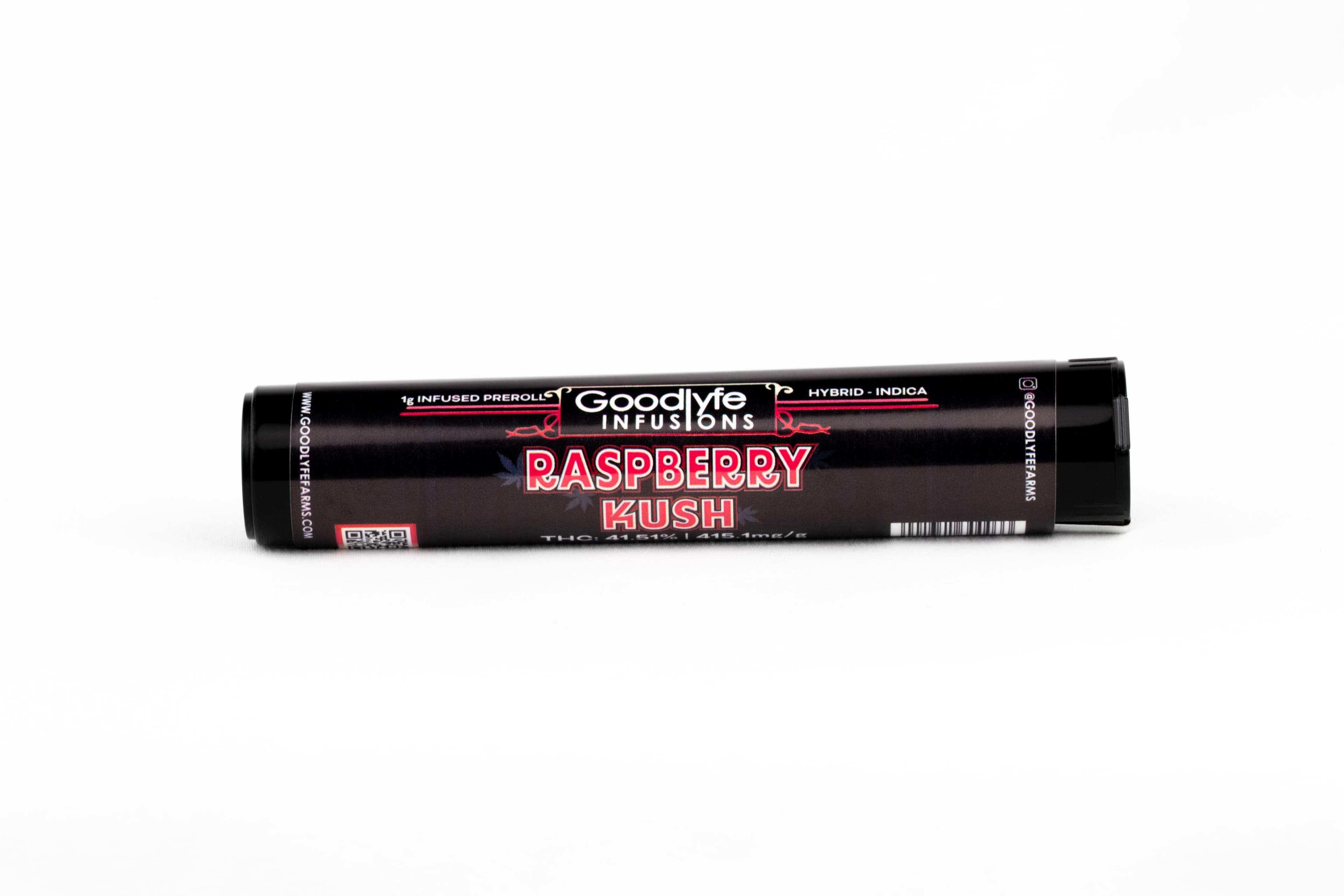 Goodlyfe Infusions Raspberry Kush | Infused Pre-roll | 1g