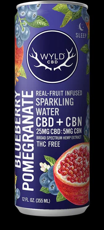 WYLD CBD Blueberry Pomegranate [12oz] (25mg CBD/5mg CBN)