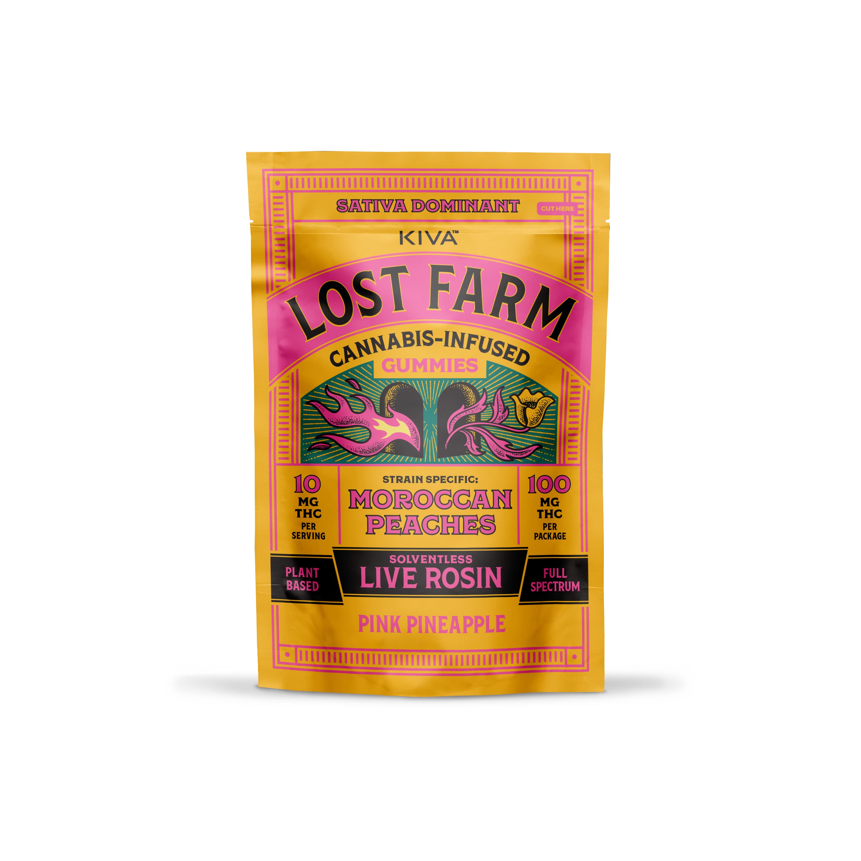 Lost Farm Live Rosin Moroccan Peaches | PINK PINEAPPLE | 10-Pack