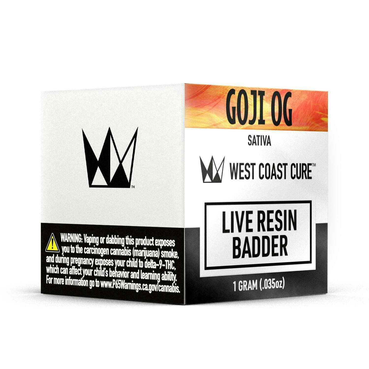 West Coast Cure CONCENTRATE (LIVE RESIN BADDER) - - SATIVA - GOJI OG