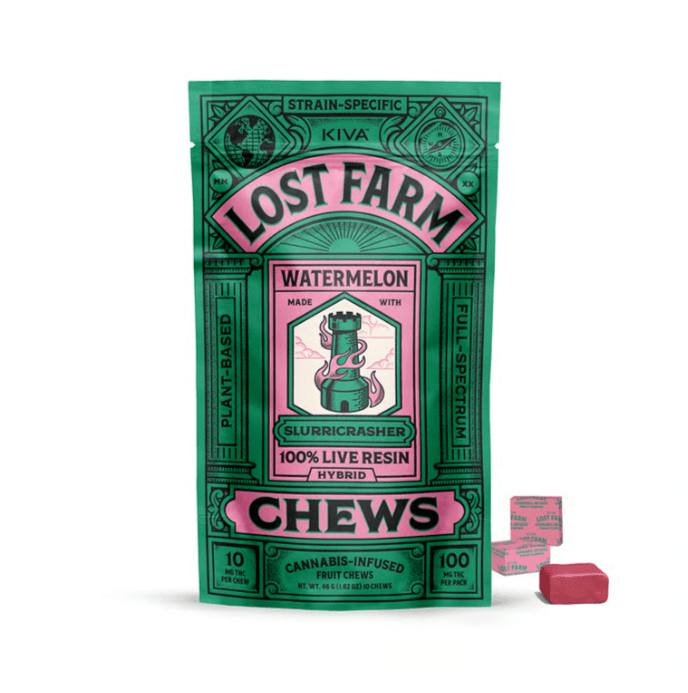 Lost Farm Watermelon Fruit Live Resin Fruit Chews 10 pack