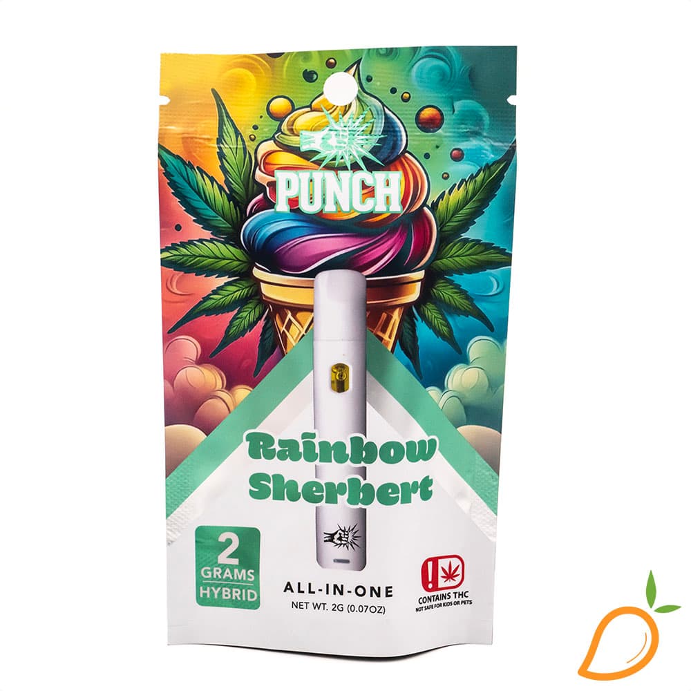 Punch Edibles & Extracts 2g Rainbow Sherbert Disposable Vape Punch Extracts