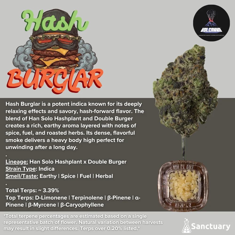 Volcanna Hash Burglar | Crumble | 1g