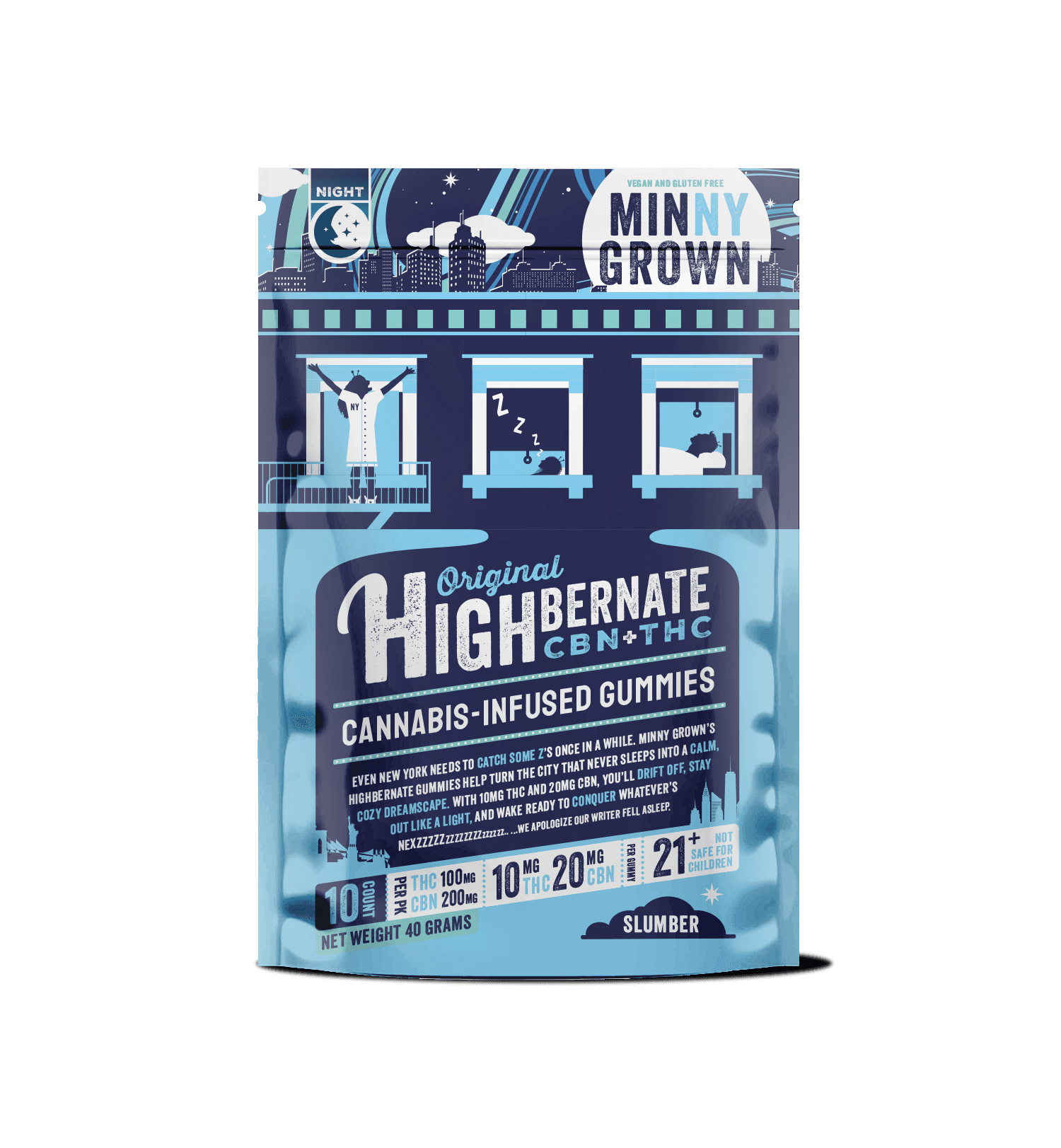 Minny Grown Highbernate Blackberry 1:2 THC:CBN - 100mg